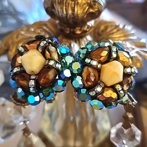 Vintage  Hobé Bead Clips